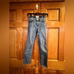 Frame - Denim - Women's Distressed Blue Le High Skinny Jeans